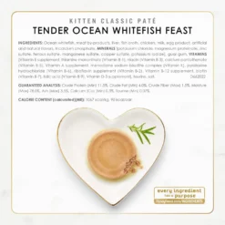 Fancy Feast Kitten Classic Pate Collection Turkey & Whitefish Variety Pack Grain-Free Wet Cat Food, 3-oz Can, Case Of 12 -Furry Feast 966654 PT6. AC SS1800 V1696349144