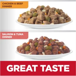 Hill's Science Diet Adult Sensitive Stomach & Skin Chicken & Beef, Salmon & Tuna Variety Pack Wet Cat Food, 2.8-oz Can, Case Of 12 -Furry Feast 974742 PT4. AC SS1800 V1696615522