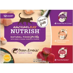 Rachael Ray Nutrish Chicken Lovers Variety Pack Natural Grain-Free Wet Cat Food & Rachael Ray Nutrish Ocean Lovers Variety Pack Natural Grain-Free Wet Cat Food -Furry Feast 986430 PT5. AC SS1800 V1698672727