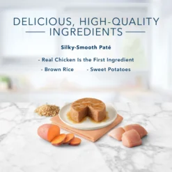 Blue Buffalo Tastefuls Natural Chicken Adult 7+ Dry Cat Food & Blue Buffalo Tastefuls Chicken Entrée Mature Cats Pate Wet Cat Food, 3-oz Can, Case Of 24 -Furry Feast 986438 PT8. AC SS1800 V1698672729