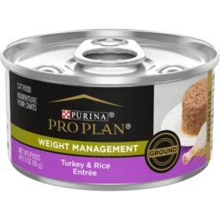 Purina Pro Plan Adult Weight Management Chicken & Rice Formula Dry Cat Food & Purina Pro Plan Focus Adult Weight Management Ground Turkey & Rice Entree Canned Cat Food -Furry Feast 986486 PT5. AC SS1800 V1698672725