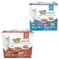 Fancy Feast Gourmet Naturals Seafood Variety Pack Canned Cat Food & Fancy Feast Gourmet Naturals Poultry & Beef Variety Pack Canned Cat Food