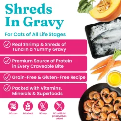 Solid Gold Five Oceans Shrimp & Tuna Recipe In Gravy Grain-Free Canned Cat Food -Furry Feast 99194 PT3. AC SS1800 V1543523908