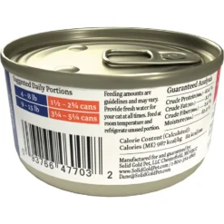 Solid Gold Wholesome Selects With Real Chicken & Liver Recipe In Gravy Grain-Free Canned Cat Food -Furry Feast 99356 PT4. AC SS1800 V1543524433