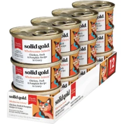 Solid Gold Wholesome Selects With Real Chicken, Duck & Pumpkin Recipe In Gravy Grain-Free Canned Cat Food